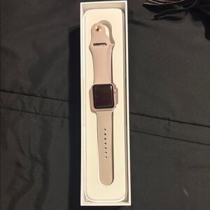 Apple Smartwatch with Light Pink Band